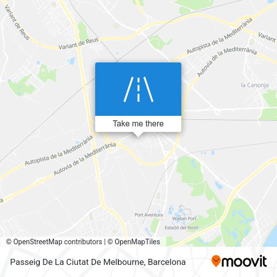 Passeig De La Ciutat De Melbourne map