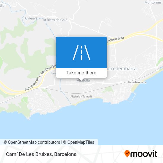 Camí De Les Bruixes map