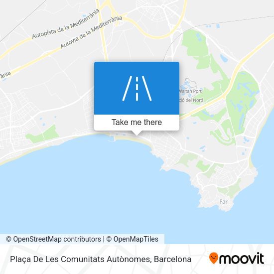 Plaça De Les Comunitats Autònomes map