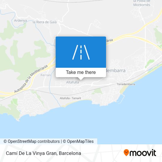 Camí De La Vinya Gran map