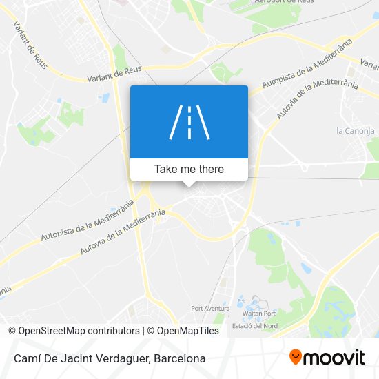 Camí De Jacint Verdaguer map