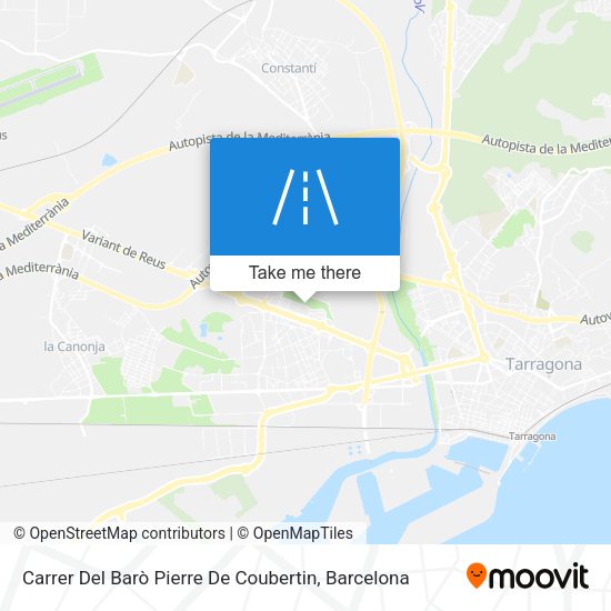 Carrer Del Barò Pierre De Coubertin map
