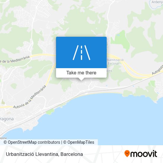 Urbanització Llevantina map