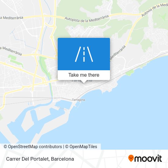 Carrer Del Portalet map