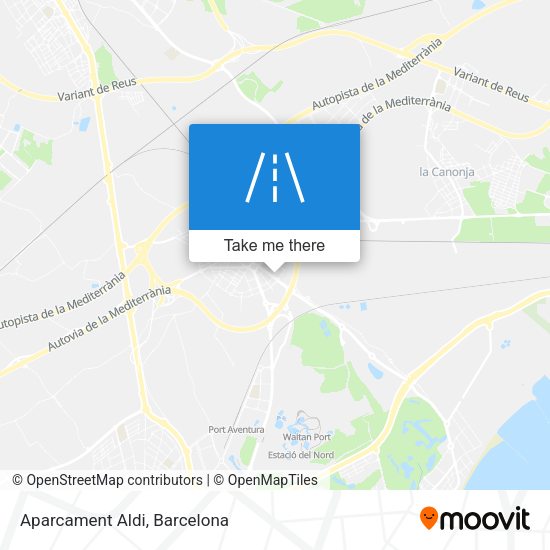 Aparcament Aldi map