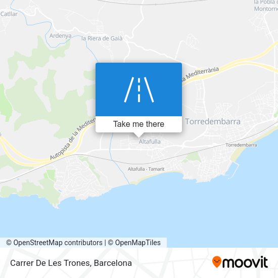 Carrer De Les Trones map