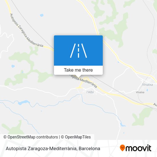 Autopista Zaragoza-Mediterrània map