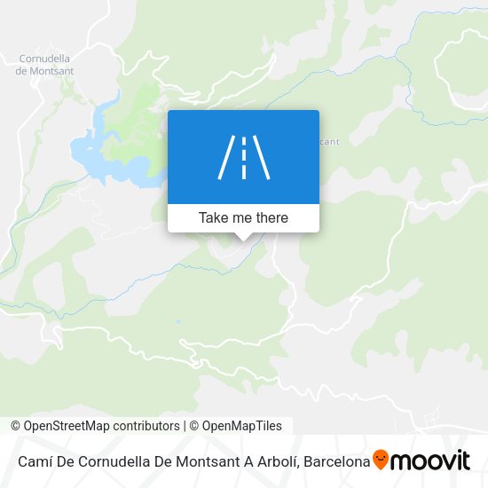 Camí De Cornudella De Montsant A Arbolí map