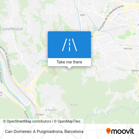 Can Domenec A Puigmadrona map