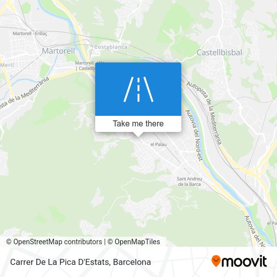 Carrer De La Pica D'Estats map