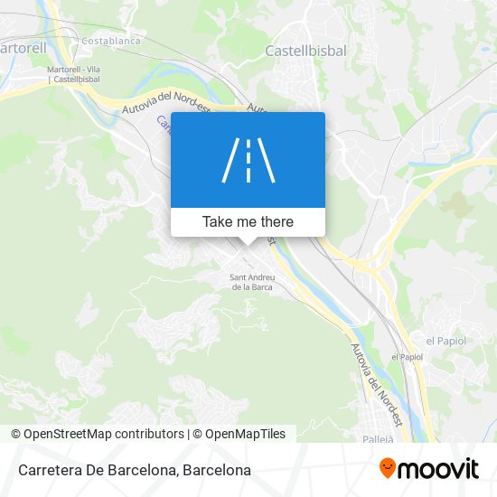 mapa Carretera De Barcelona