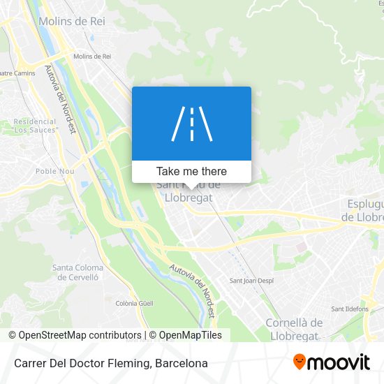 Carrer Del Doctor Fleming map