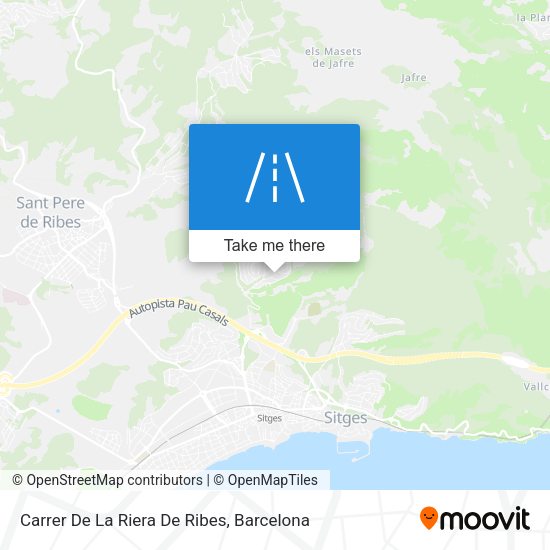 Carrer De La Riera De Ribes map