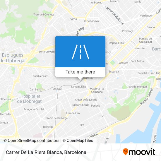 Carrer De La Riera Blanca map