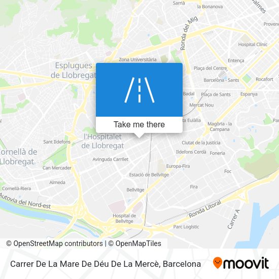 Carrer De La Mare De Déu De La Mercè map