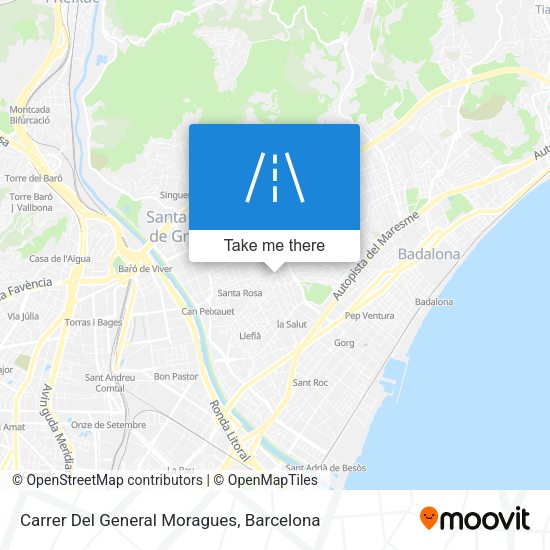 Carrer Del General Moragues map