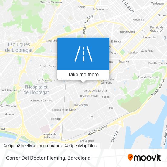 Carrer Del Doctor Fleming map