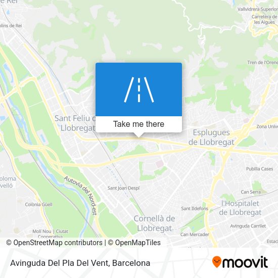 Avinguda Del Pla Del Vent map
