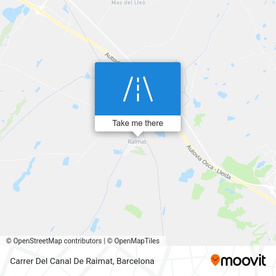 Carrer Del Canal De Raimat map