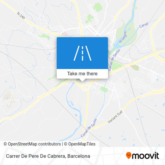 Carrer De Pere De Cabrera map