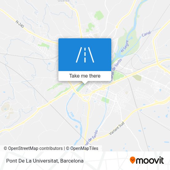 Pont De La Universitat map