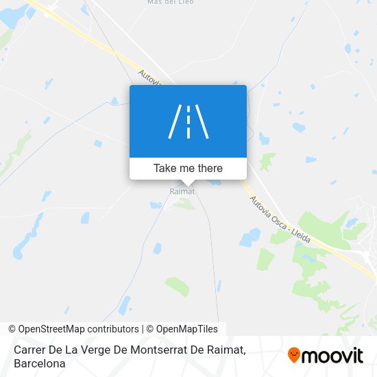 Carrer De La Verge De Montserrat De Raimat map