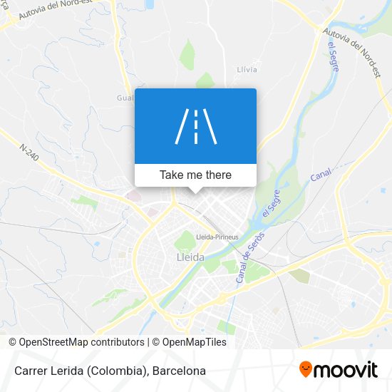 Carrer Lerida (Colombia) map