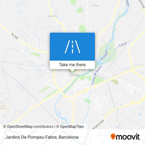 Jardins De Pompeu Fabra map