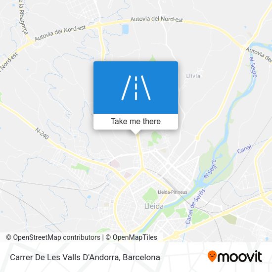 Carrer De Les Valls D'Andorra map