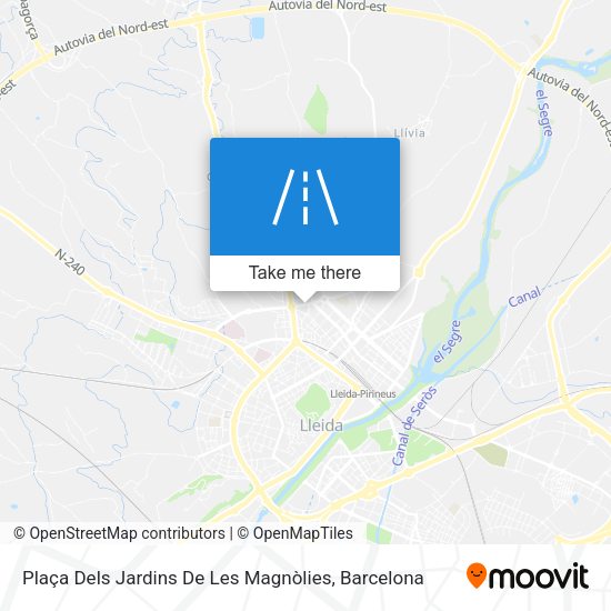 Plaça Dels Jardins De Les Magnòlies map