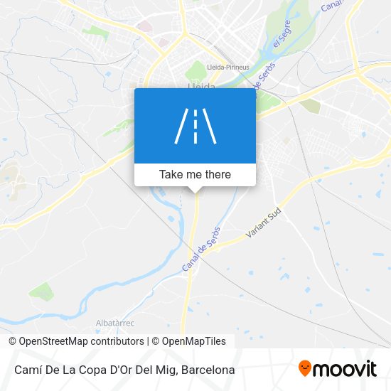 Camí De La Copa D'Or Del Mig map
