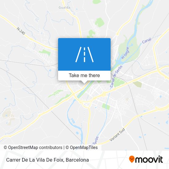 Carrer De La Vila De Foix map