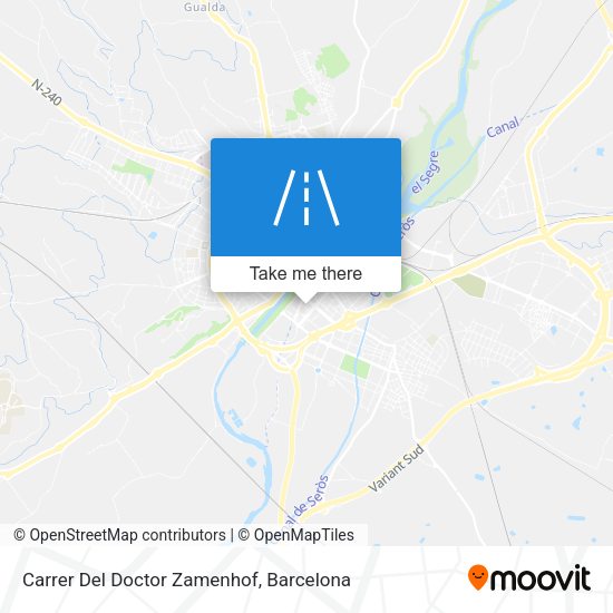 Carrer Del Doctor Zamenhof map