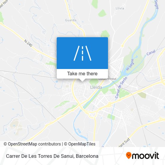 Carrer De Les Torres De Sanui map