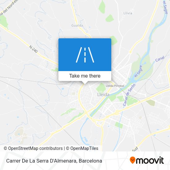 Carrer De La Serra D'Almenara map