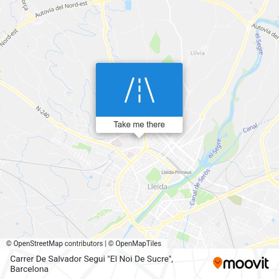 Carrer De Salvador Segui "El Noi De Sucre" map