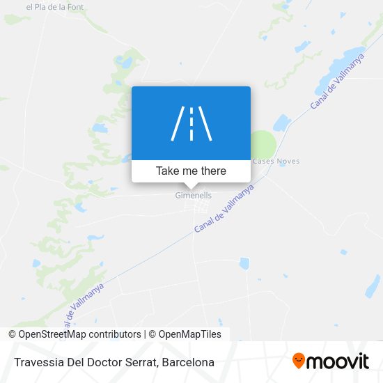 Travessia Del Doctor Serrat map