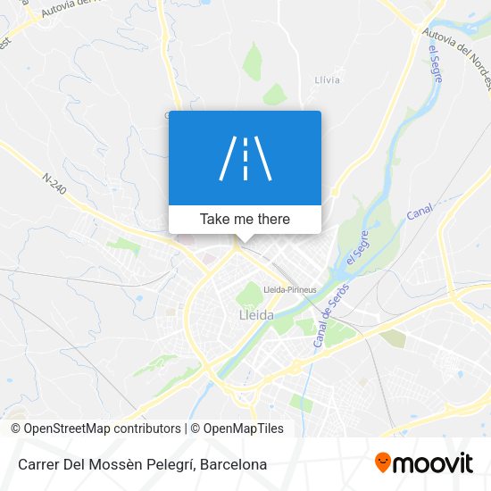 Carrer Del Mossèn Pelegrí map