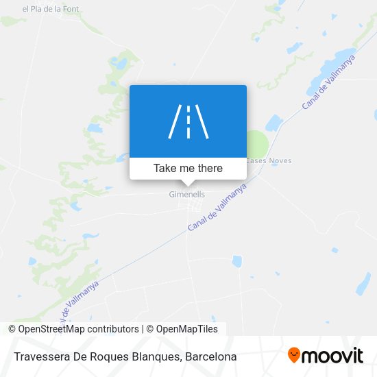 Travessera De Roques Blanques map