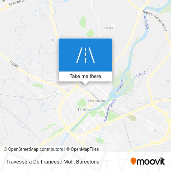 Travessera De Francesc Molí map