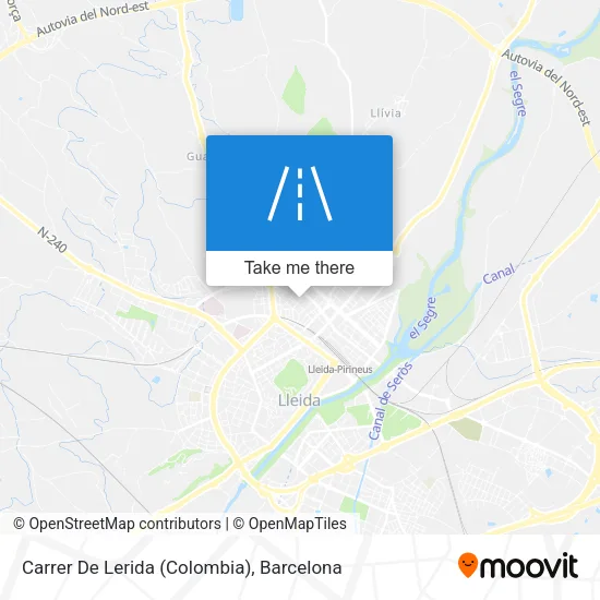 Carrer De Lerida (Colombia) map
