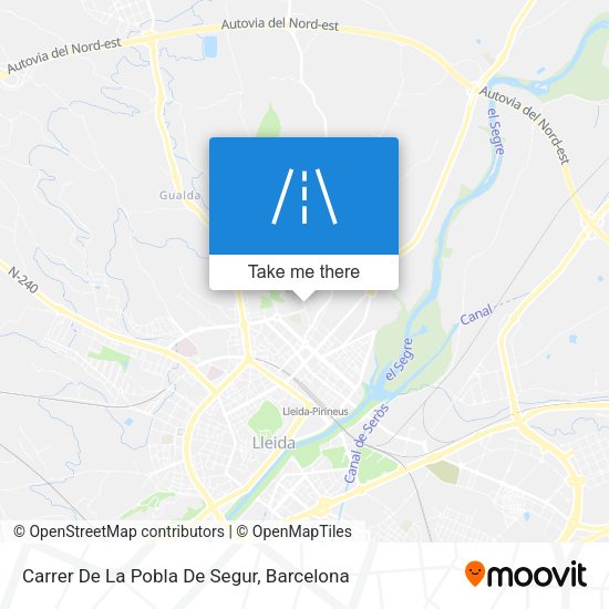 Carrer De La Pobla De Segur map