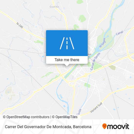 Carrer Del Governador De Montcada map