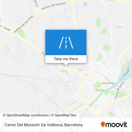 Carrer Del Monestir De Vallbona map