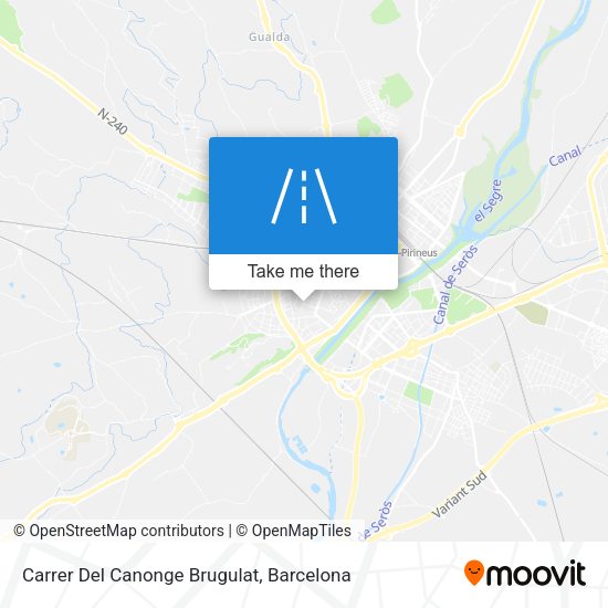 Carrer Del Canonge Brugulat map