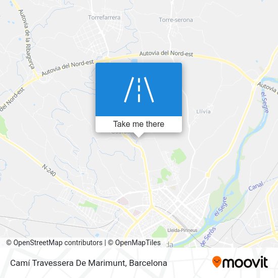 Camí Travessera De Marimunt map