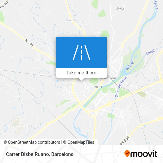 mapa Carrer Bisbe Ruano