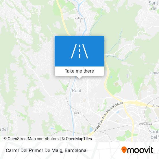 Carrer Del Primer De Maig map