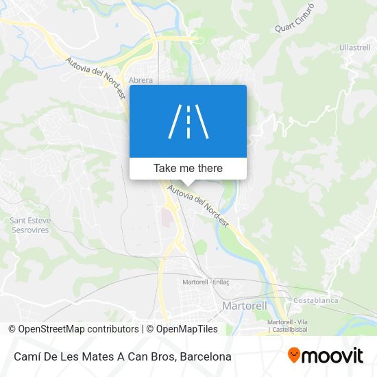 Camí De Les Mates A Can Bros map