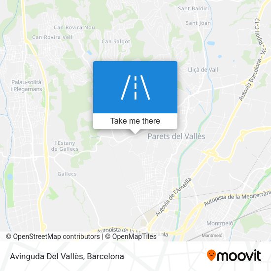 Avinguda Del Vallès map